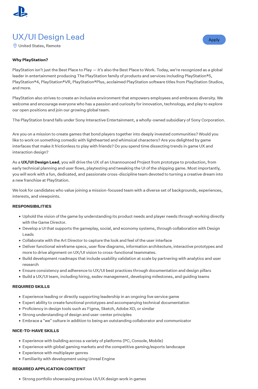 别又是《星鸣特攻》 索尼还有一款未公布的多人实时服务开发中