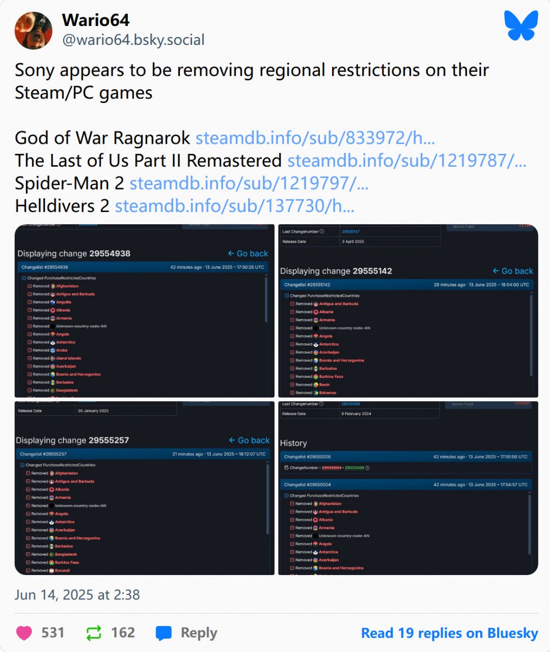 《剑星》PC版大获成功后 索尼移除多个游戏的区域购买限制
