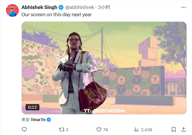 还有365天！距离《GTA6》发售正好还有一年时间