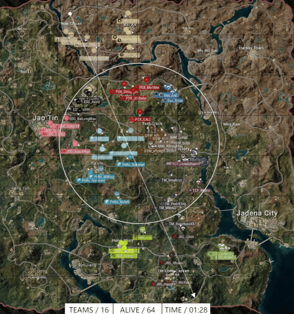 《PUBG》EWC预选赛小组赛第一轮：TCY强势表现领跑