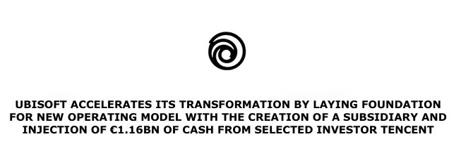 育碧建子公司纳入《AC》等热门游戏 腾讯持股25%