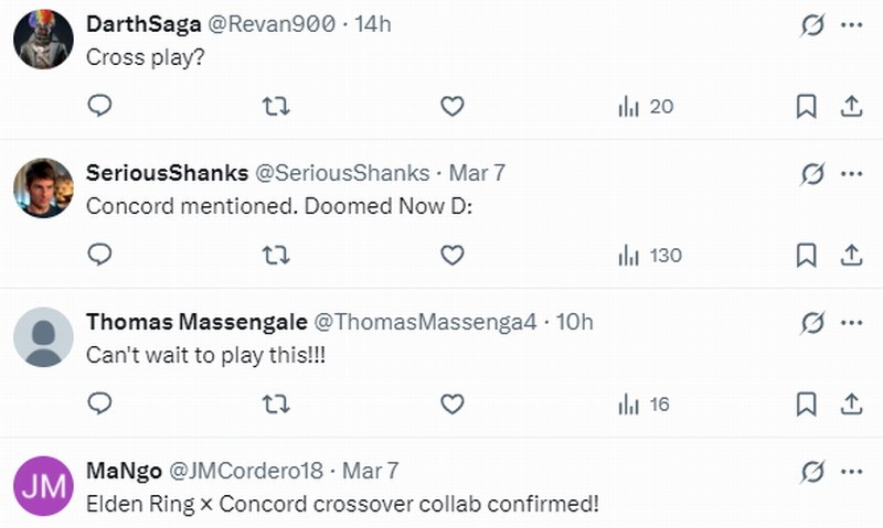 《艾尔登法环：黑夜君临》新视觉图 有Concord一词被玩家调侃