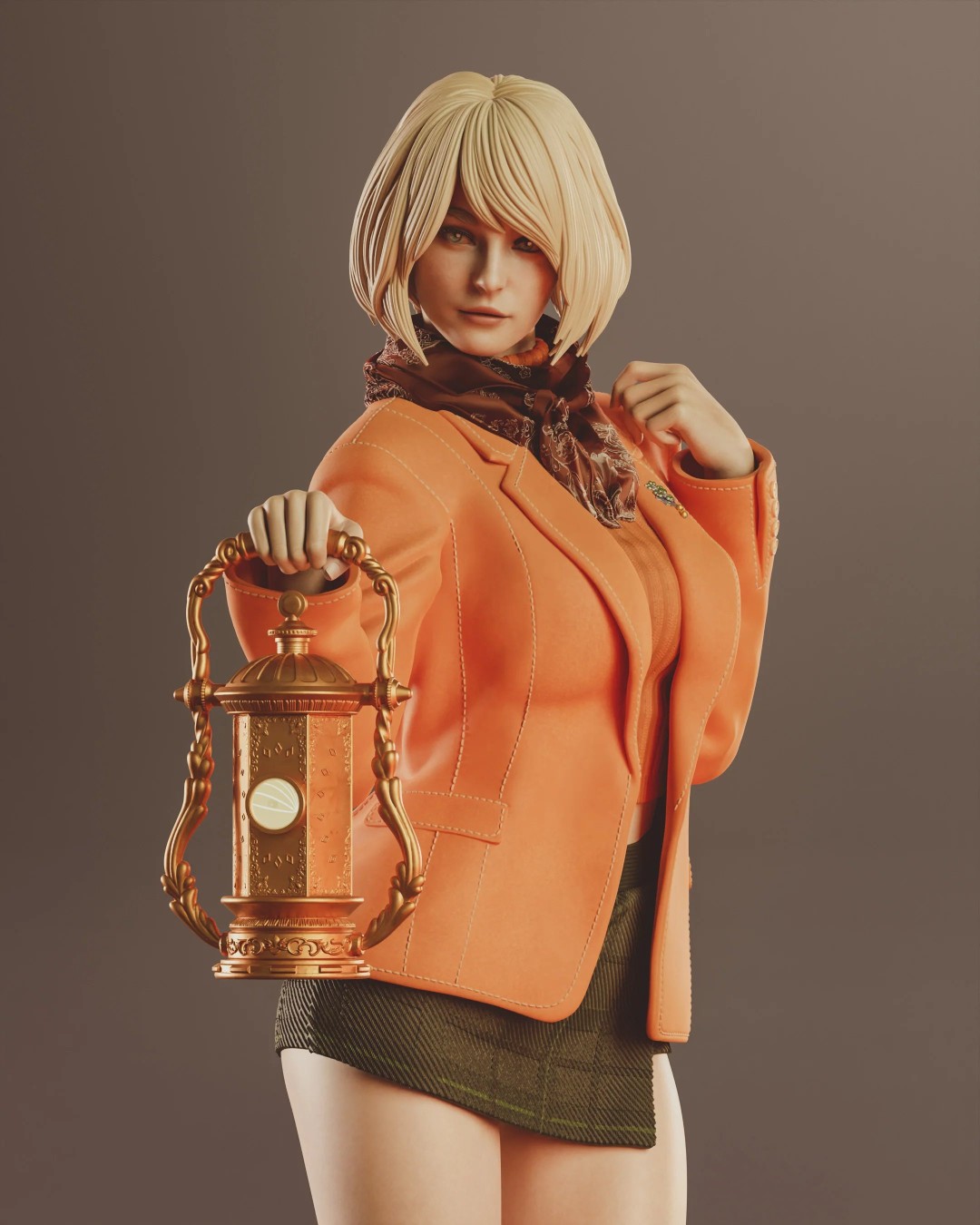 大雷翘臀和肉腿！《生化危机4》粉丝自制艾什莉手办