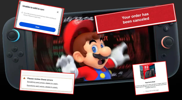 身体很诚实 美国Switch 2预购开启后一片混乱局面