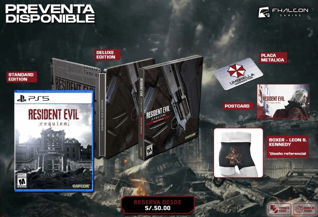 零售商整活 预购《生化危机9》送里昂图案内裤