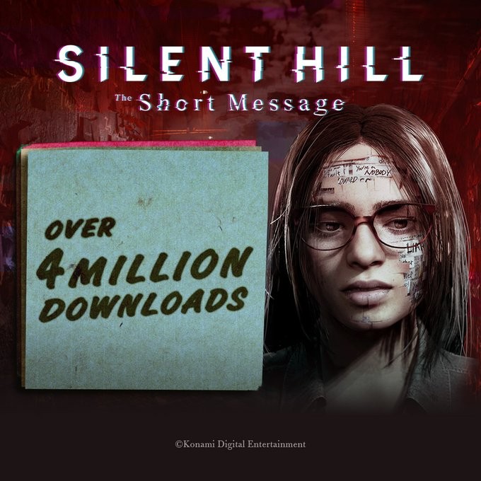 《寂静岭：短讯》销量突破四百万 官方发文庆祝！