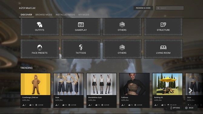 《inZOI》将于5月下旬发布官方MOD开发工具 