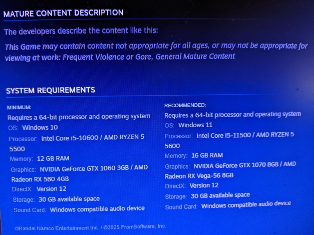 50系显卡跑《艾尔登法环：黑夜君临》可能有一些问题