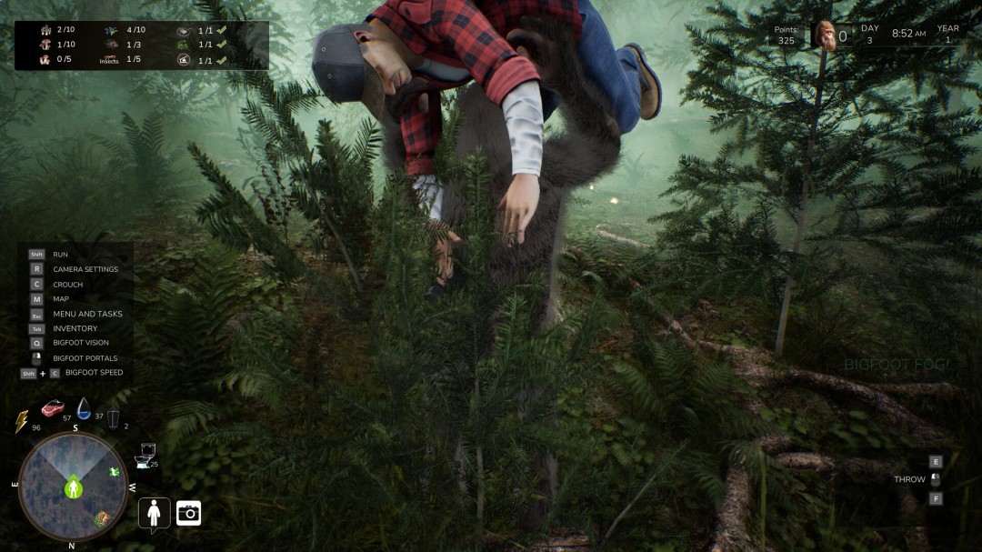 大脚怪模拟游戏《Bigfoot Life》现已登陆Steam