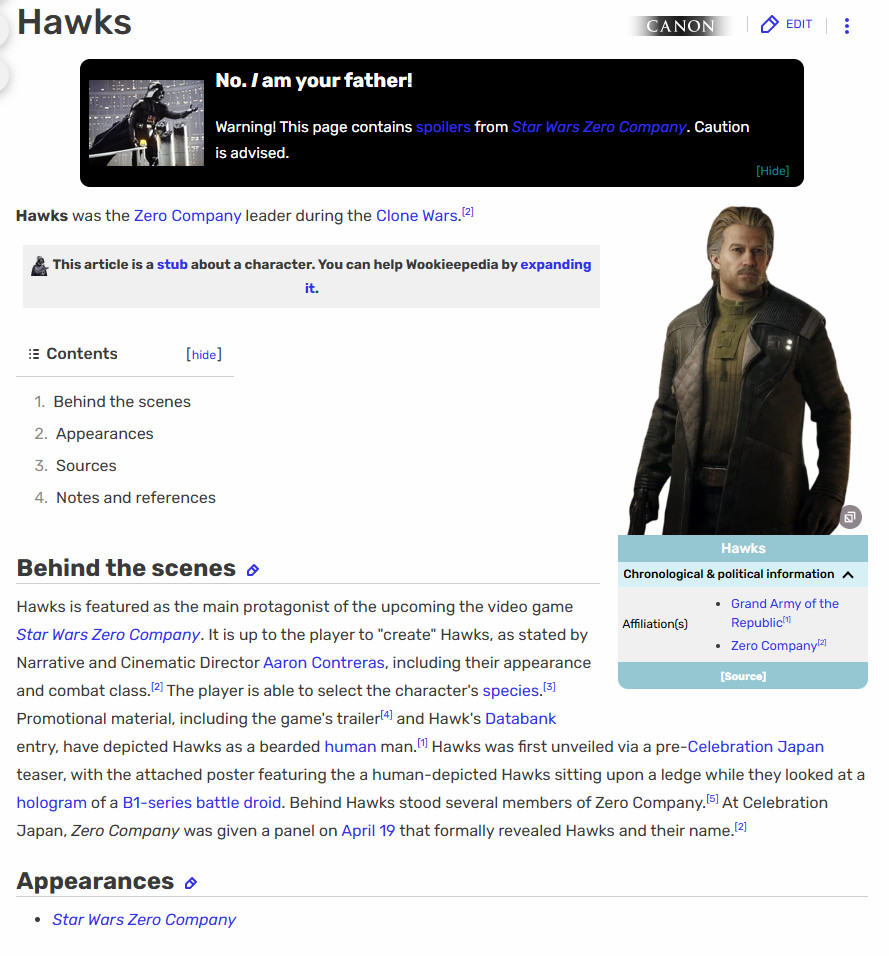 《星球大战：零号连队》可捏人 有永久死亡模式