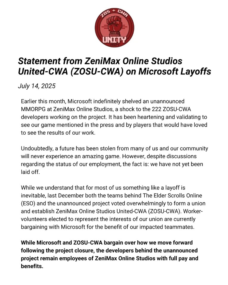 未来被偷走了！Xbox开发人员对被取消项目感到遗憾