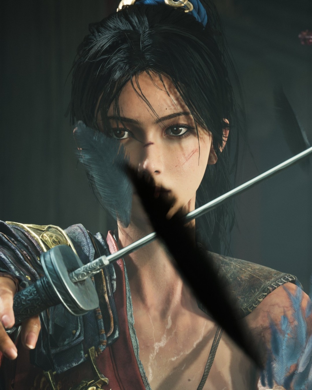 《明末》官推高强度转发玩家截图：场景唯美女主好看！