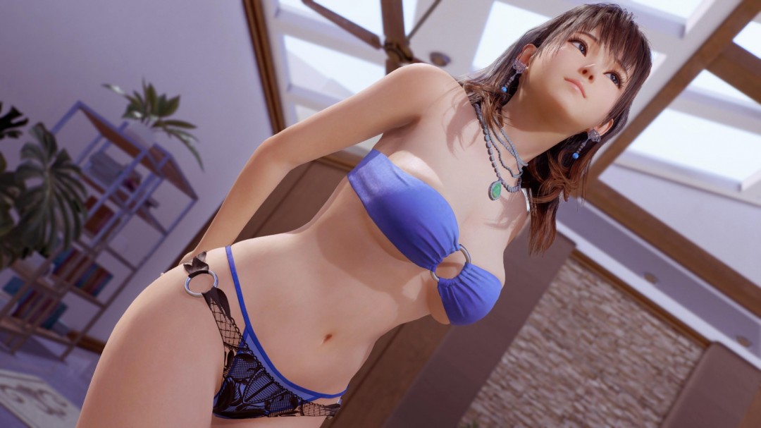 《死或生：女神璀璨假期》新截图 这姿势真的很难顶