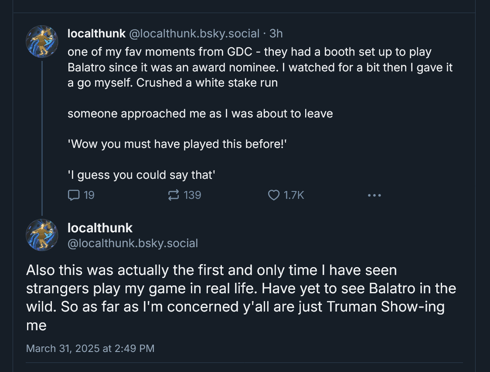  《小丑牌》“隐士”作者也参加了GDC 但没人认出他