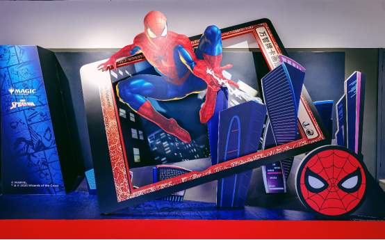 万智牌与蜘蛛侠的联动卡画展现已在上海开幕