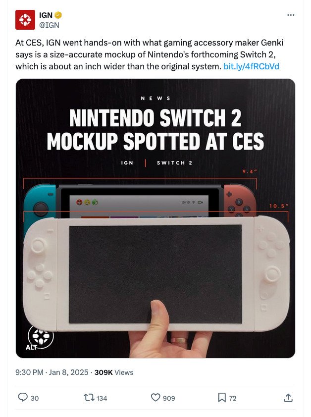 提前泄露Switch2惹祸上身 任天堂起诉Genki公司