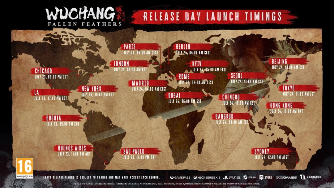 《明末：渊虚之羽》全球解锁时间公布！7月24日爽玩！