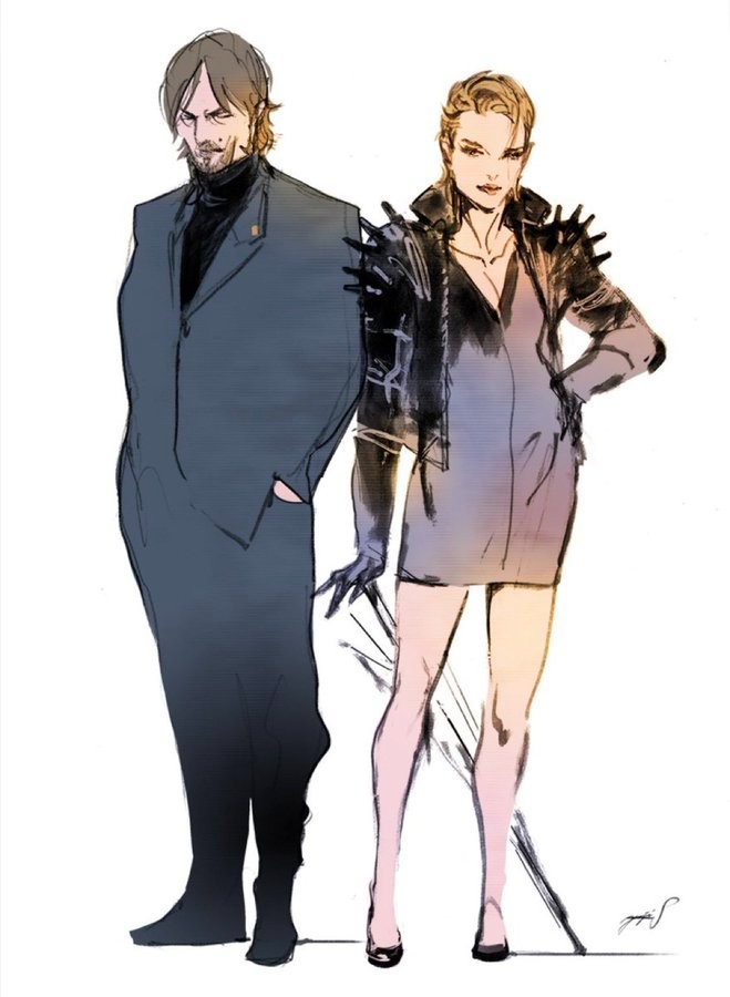 西装山姆？礼服芙拉吉尔？小岛秀夫公开部分《死亡搁浅2》角色设计草图