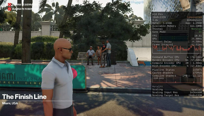 手机仍无法畅玩3A：《杀手：暗杀世界》上线iOS却不到30帧！