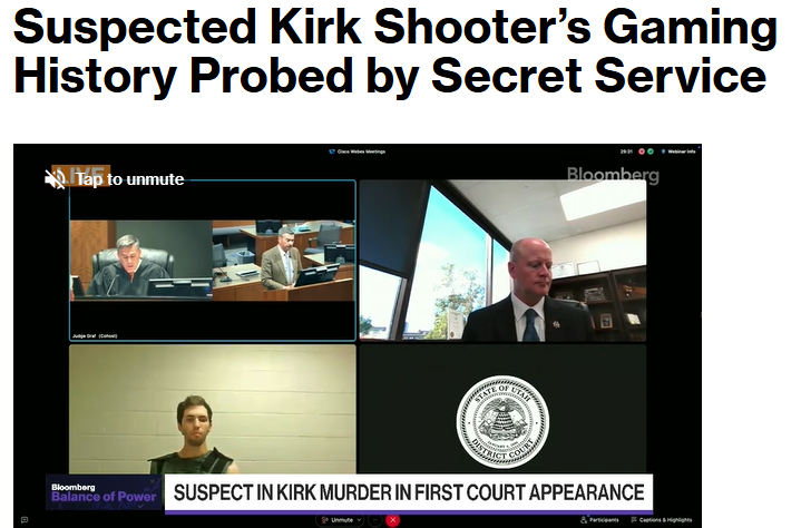 彭博社翻出暗杀事件嫌犯游戏履历 Steam游戏时长已达5000小时