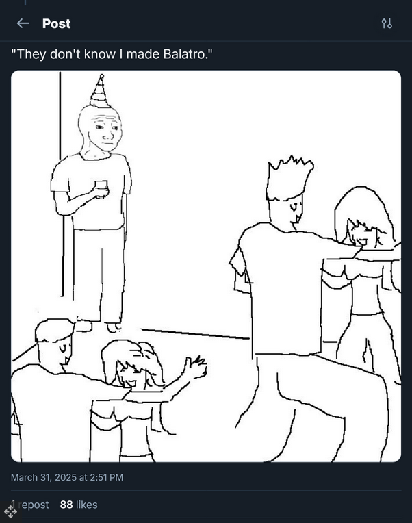  《小丑牌》“隐士”作者也参加了GDC 但没人认出他