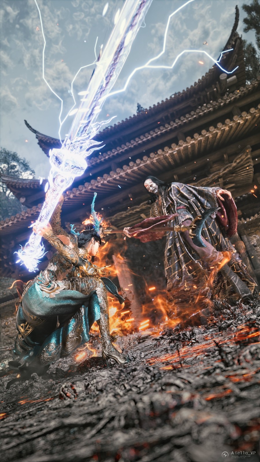 《明末：渊虚之羽》玩家精美截图 女主潇洒大战Boss