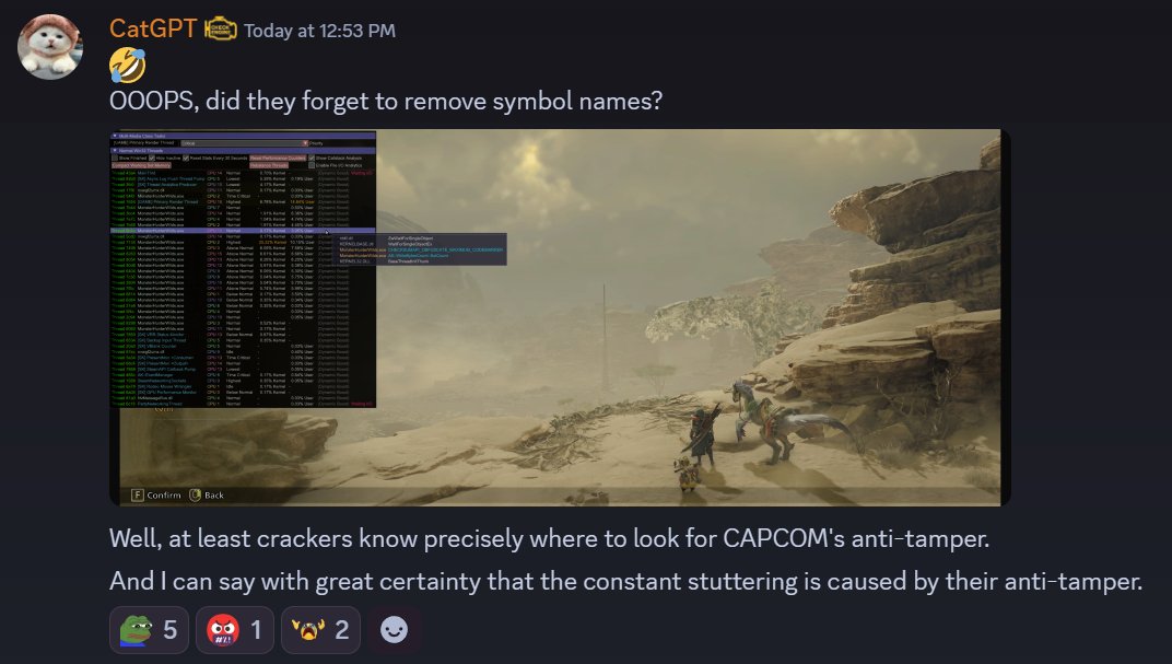 《怪物猎人:荒野》PC版太卡?可能采用了三重DRM