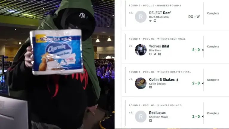 惊现“厕纸侠”！铁拳选手赛后怒扔卫生纸被取消资格