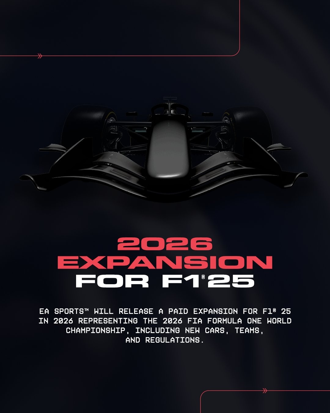 《F1 25》公布2026年路线 新作预定2027年推出