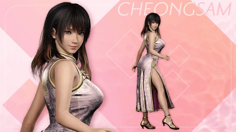 《死或生:女神璀璨假期》预购特典 性感旗袍高开衩