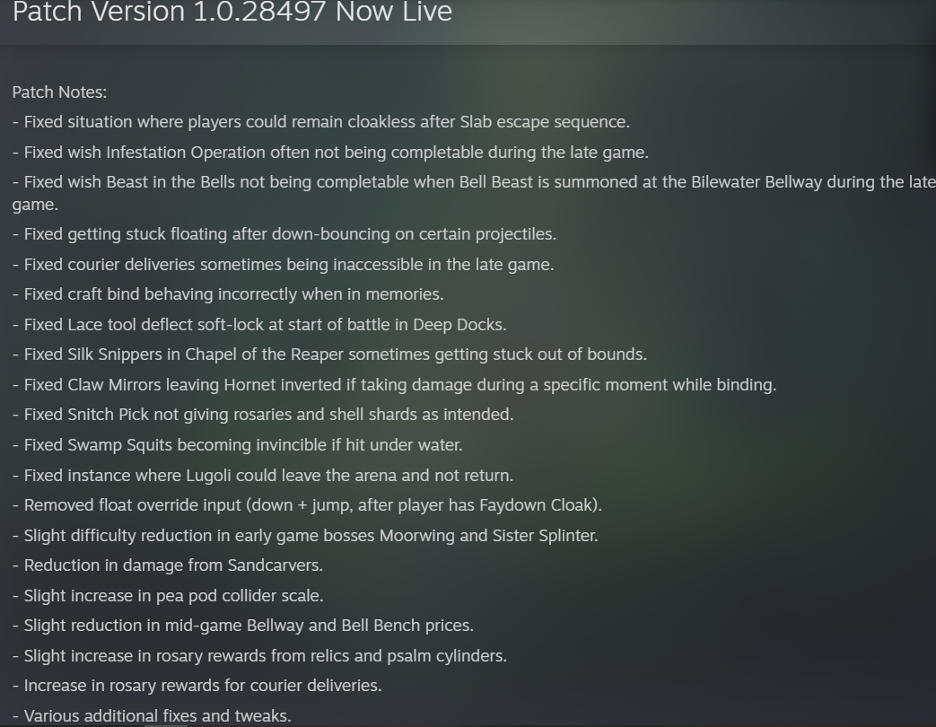 提前发布！ 《丝之歌》首个补丁现已上线