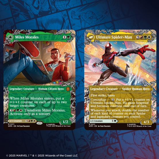 万智牌与蜘蛛侠的联动卡画展现已在上海开幕