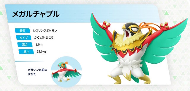 《宝可梦传说 Z-A》新MEGA公布 摔角鹰人强化参战