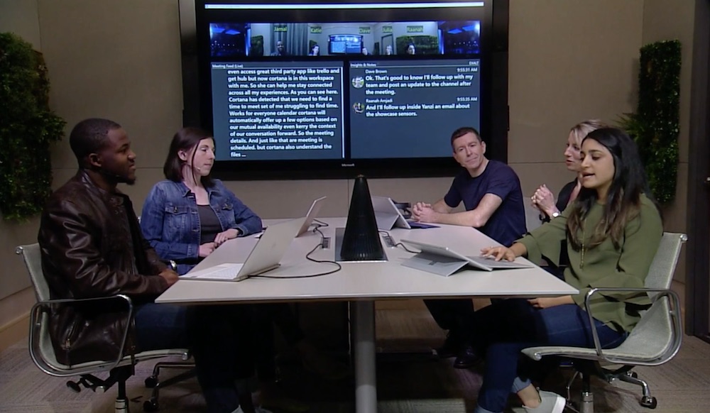 微软演示的未来会议室看起来还不错