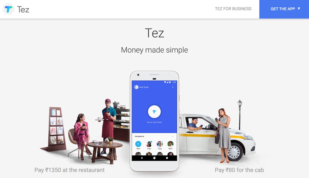 Google Tez 移动付出 印度