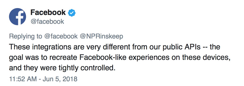 Facebook 与华为同享数据，引发美国政府安全忧虑