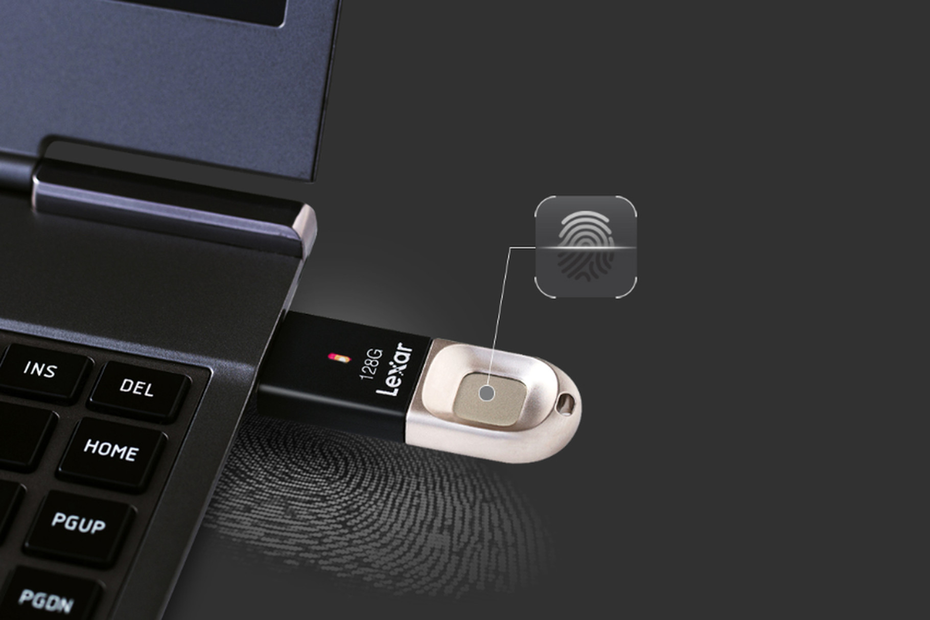 Lexar JumpDrive Fingerprint F35 USB 3.0 U 盘